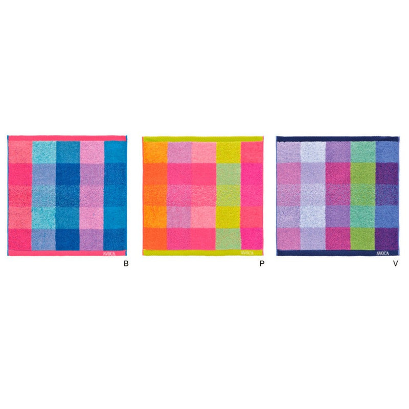 日繊商工 AVOCA スロウ2 タオルチーフ ブルー 1枚