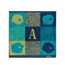 日繊商工 AVOCA Aステップ タオルチーフ ブルー 1枚