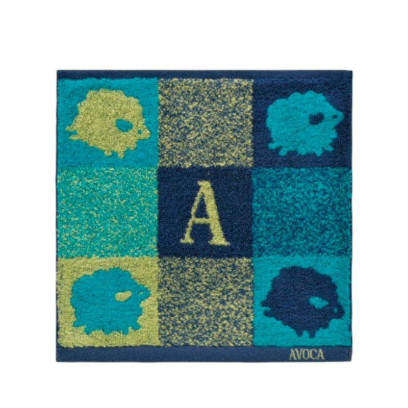 日繊商工 AVOCA Aステップ タオルチーフ ブルー 1枚