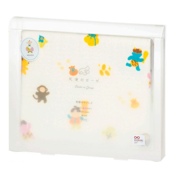 日繊商工 天使のガーゼ おはなしたおる パッケージ入り ももたろう バスタオル 1枚