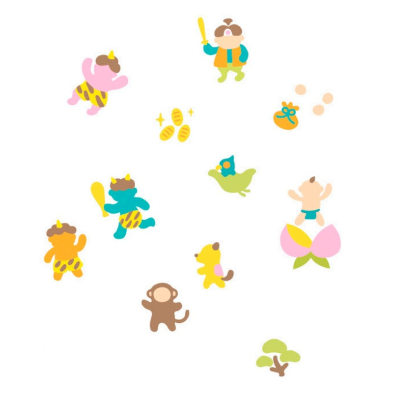 日繊商工 天使のガーゼ おはなしたおる パッケージ入り ももたろう フェイスタオル 1枚