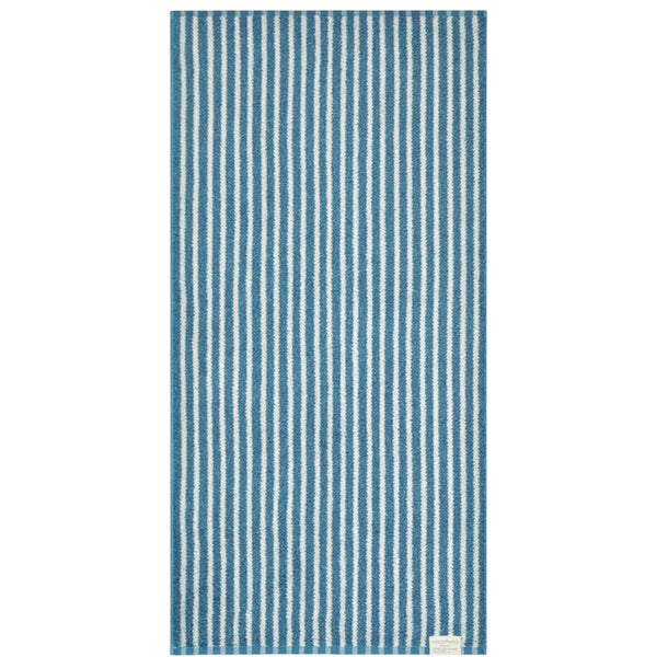 日繊商工 ココチエナ ライン バスタオル ネイビーブル 1枚