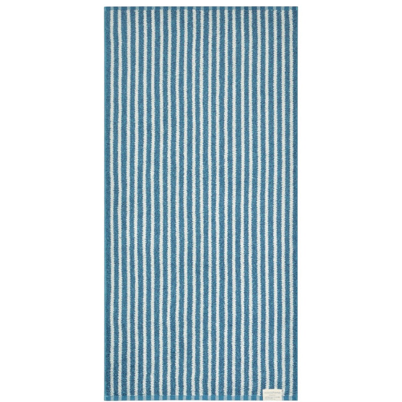 日繊商工 ココチエナ ライン バスタオル ネイビーブル 1枚