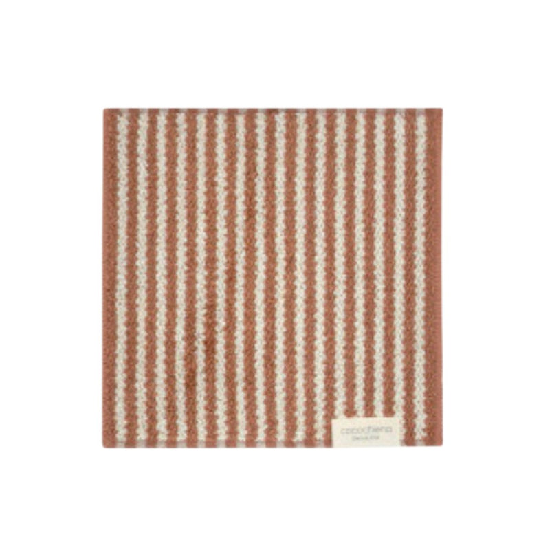 日繊商工 ココチエナ ライン タオルチーフ ブラウン 1枚