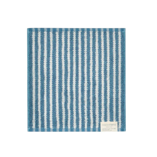 日繊商工 ココチエナ ライン タオルチーフ ネイビーブル 1枚