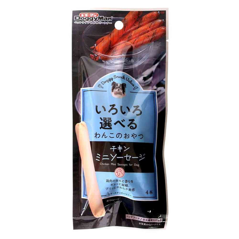 ドギーマン ドギースナックバリュー チキンミニソーセージ 4本