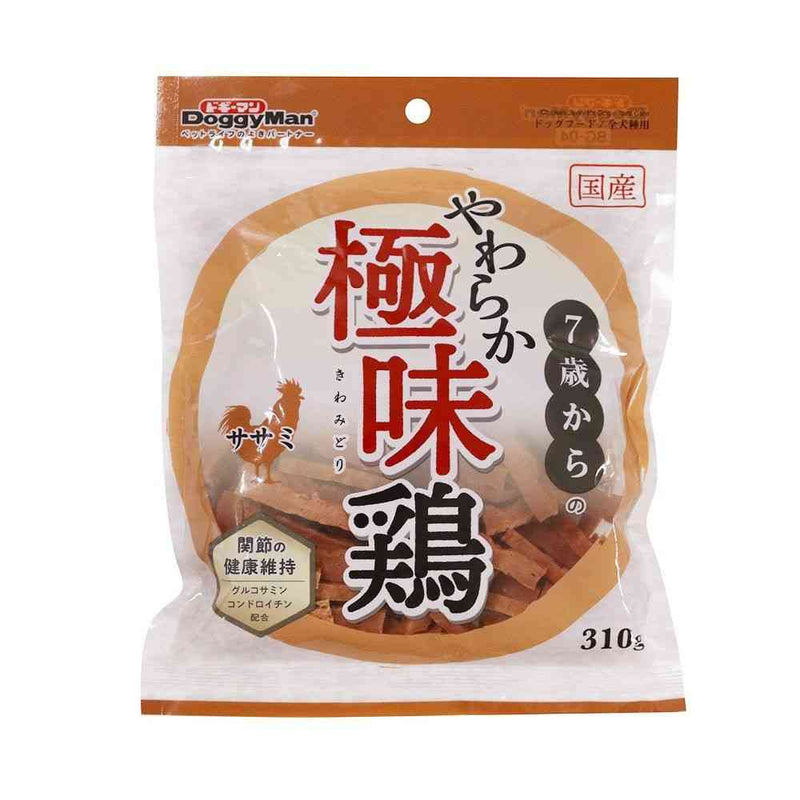 ドギーマン 7歳からのやわらか極味鶏 ササミ 310g