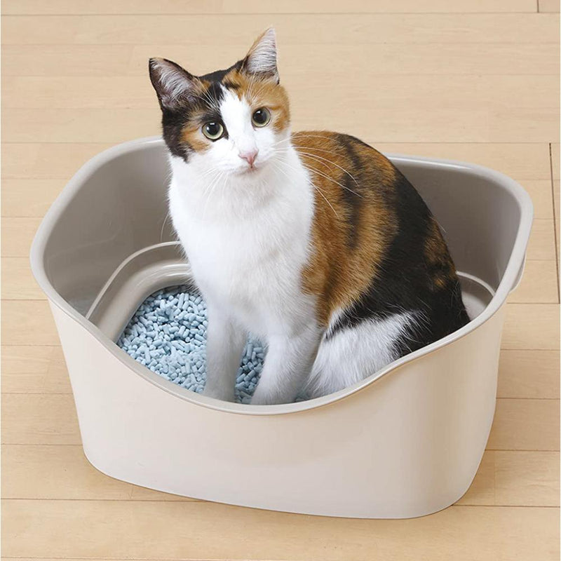 ラクラク猫トイレ Wブロック アイボリー メーカー直送 ▼返品・キャンセル不可【他商品との同時購入不可】