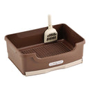 ウィークリートイレ しつける3点セット ブラウン メーカー直送▼返品・キャンセル不可【他商品との同時購入不可】