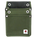 帆布鳶用腰袋2段 国防 TSH-2D-DG 【直送品】 返品・キャンセル・他商品と同時購入は不可