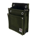 帆布鳶用腰袋2段 国防 TSH-2D-DG 【直送品】 返品・キャンセル・他商品と同時購入は不可