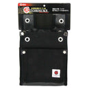 帆布鳶用腰袋2段BS 黒 TSH-2DBS-BK 【直送品】 返品・キャンセル・他商品と同時購入は不可