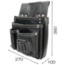 カーボンレザー釘袋 SK-CLK-BPブラック メーカー直送 ▼返品・キャンセル不可【他商品との同時購入不可】