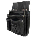 カーボンレザー釘袋 SK-CLK-BPブラック メーカー直送 ▼返品・キャンセル不可【他商品との同時購入不可】