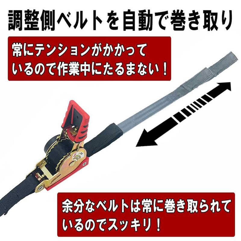 ラチェット式荷締機自動巻 RTA-2530E メーカー直送 ▼返品・キャンセル不可【他商品との同時購入不可】