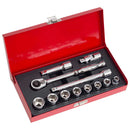 3/8ソケットレンチセット TS-312M 12PCS メーカー直送 ▼返品・キャンセル不可【他商品との同時購入不可】