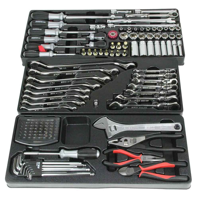 整備工具セット ブラック SST-16133BK メーカー直送 ▼返品・キャンセル不可【他商品との同時購入不可】