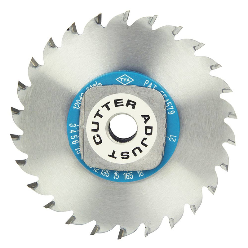 可変溝切りチップソー 120X26P メーカー直送 ▼返品・キャンセル不可【他商品との同時購入不可】