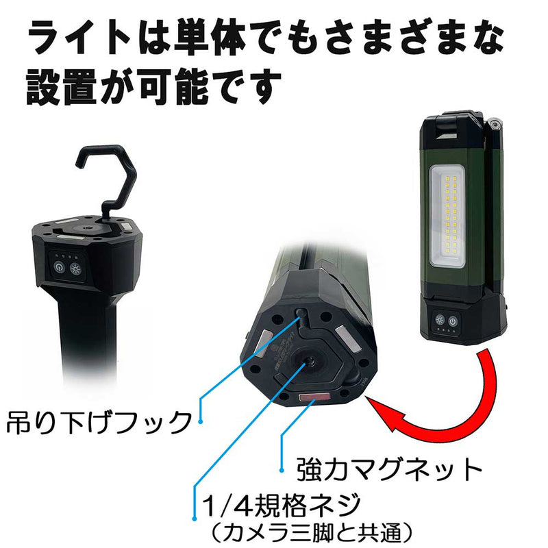 充電式リーフライト クリップ SLL-20W-CP メーカー直送 ▼返品・キャンセル不可【他商品との同時購入不可】