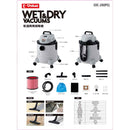 乾湿両用掃除機20L EVC-200PCL メーカー直送 ▼返品・キャンセル不可【他商品との同時購入不可】