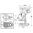 卓上ボール盤 600W SDP-600V メーカー直送 ▼返品・キャンセル不可【他商品との同時購入不可】