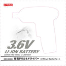 充電ドリルDV 3.6V EDD-3630SLI メーカー直送 ▼返品・キャンセル不可【他商品との同時購入不可】