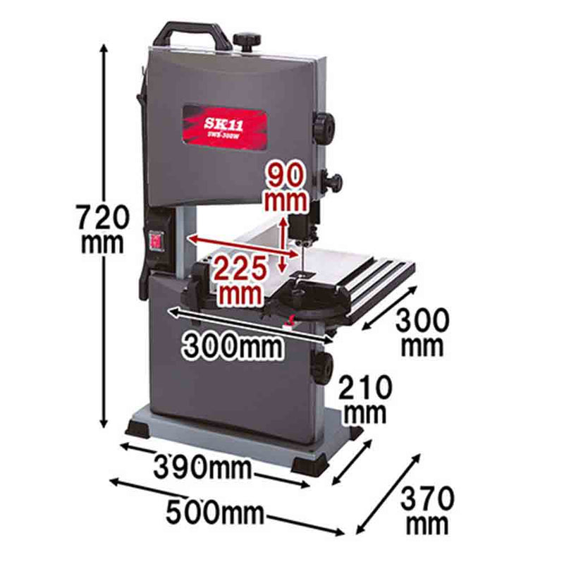 木工用バンドソー SWB-300W メーカー直送 ▼返品・キャンセル不可【他商品との同時購入不可】