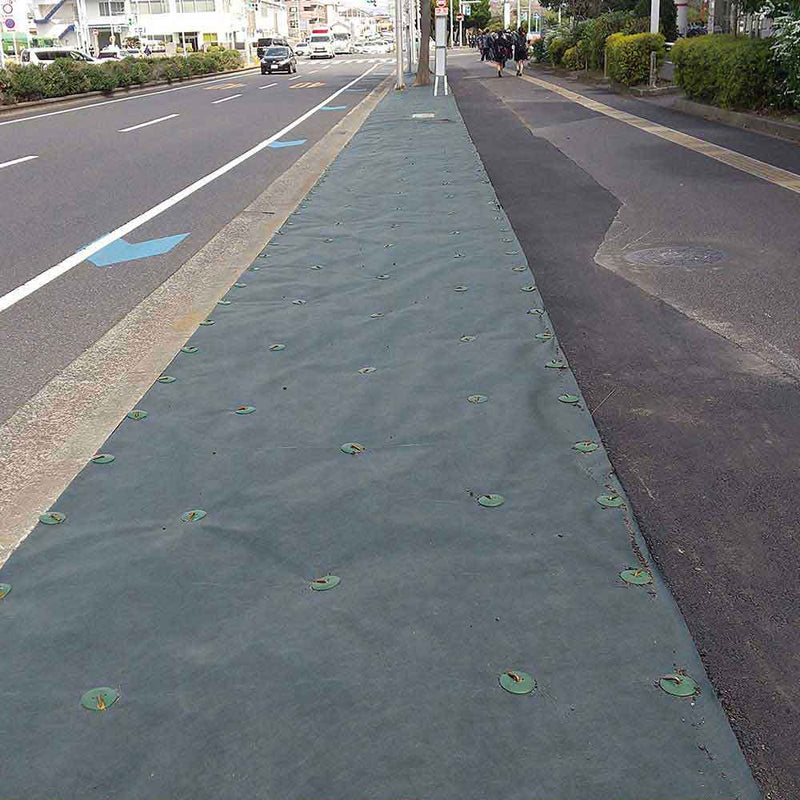 高密度不織布防草シート 無緑 1X20M メーカー直送 ▼返品・キャンセル不可【他商品との同時購入不可】