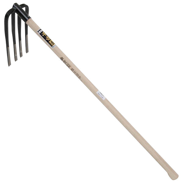 中京型四本備中鍬 3.5尺 メーカー直送 ▼返品・キャンセル不可【他商品との同時購入不可】