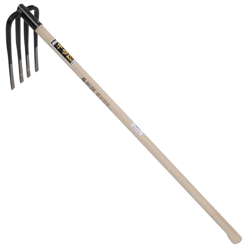 中京型四本備中鍬 3.5尺 メーカー直送 ▼返品・キャンセル不可【他商品との同時購入不可】