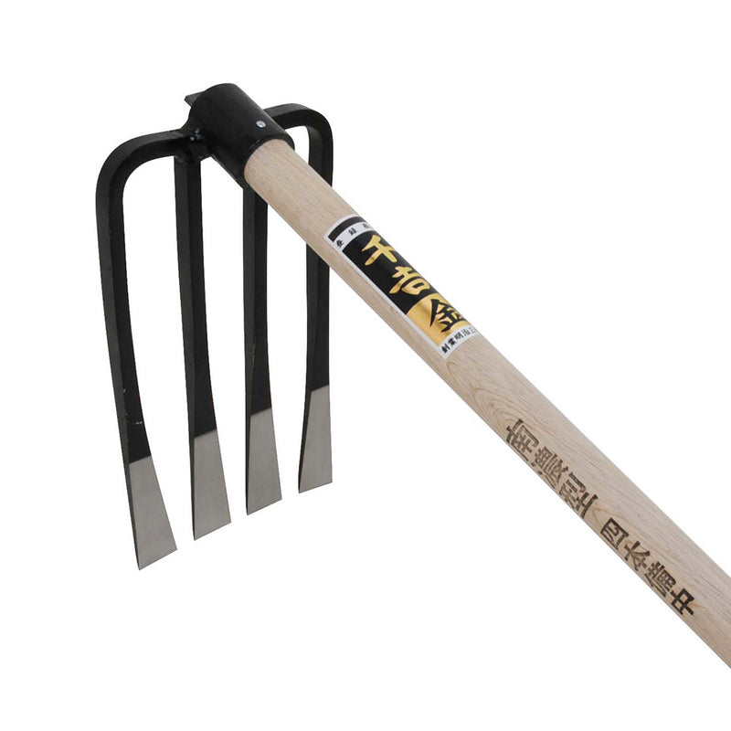 南濃型四本備中鍬 半バチ 3.5尺 メーカー直送 ▼返品・キャンセル不可【他商品との同時購入不可】