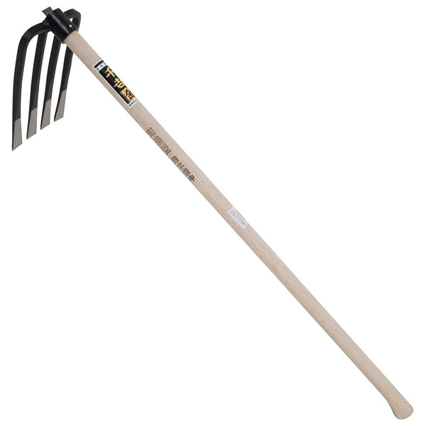 南濃型四本備中鍬 半バチ 3.5尺 メーカー直送 ▼返品・キャンセル不可【他商品との同時購入不可】