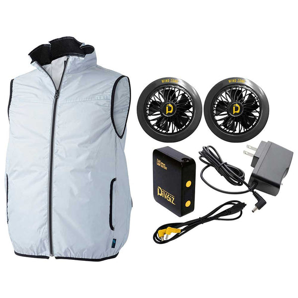 WZライトファンベストセット 9394SK(G)-M メーカー直送 ▼返品・キャンセル不可【他商品との同時購入不可】