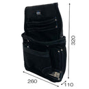 スエード腰釘袋3段 DVC-KZ26 メーカー直送 ▼返品・キャンセル不可【他商品との同時購入不可】