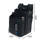 腰袋 3段 DVC-JY8 メーカー直送 ▼返品・キャンセル不可【他商品との同時購入不可】