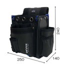 腰袋2段 サイドポケット付き DVC-KZ14 メーカー直送 ▼返品・キャンセル不可【他商品との同時購入不可】