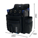 腰袋3段 サイドポケット付き DVC-KZ15 メーカー直送 ▼返品・キャンセル不可【他商品との同時購入不可】