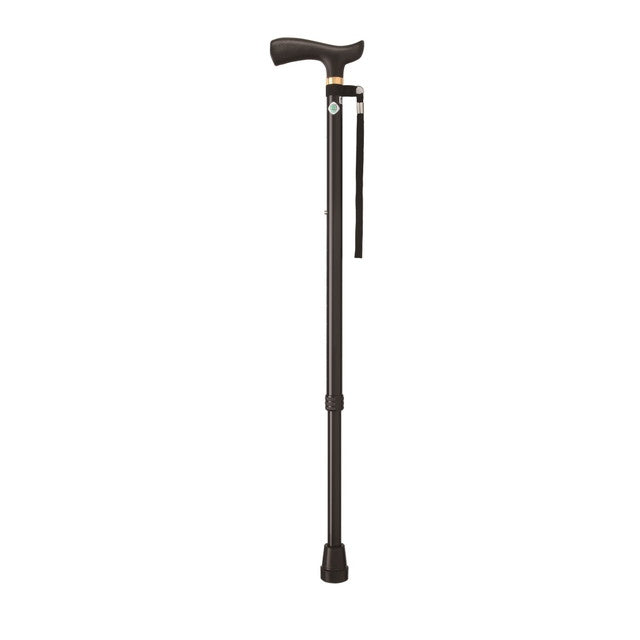 Fuji Home Basic E 伸缩手杖（手杖）适用于 S 和 M，黑色