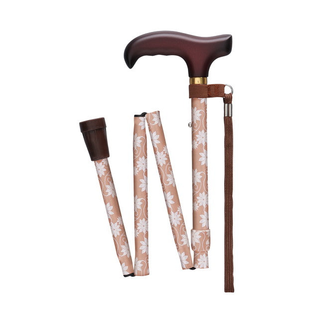 Fuji Home Basic folding cane (stick) S size stencil pink