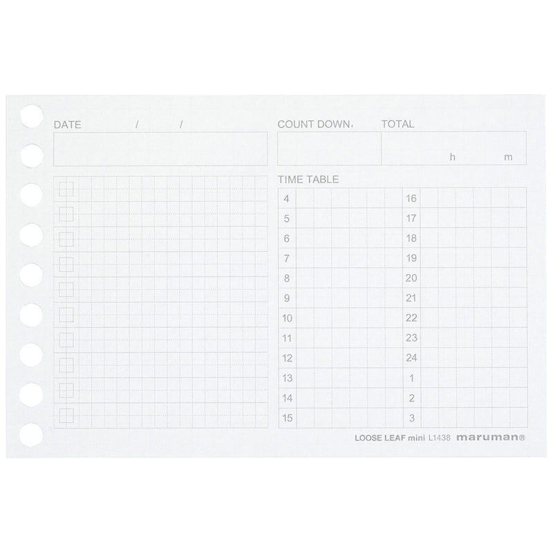 マルマン ミニサイズルーズリーフタイムプランニング