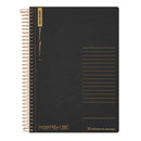 マルマン A5 スパイラルノート 横罫150枚 ブラック 1冊入