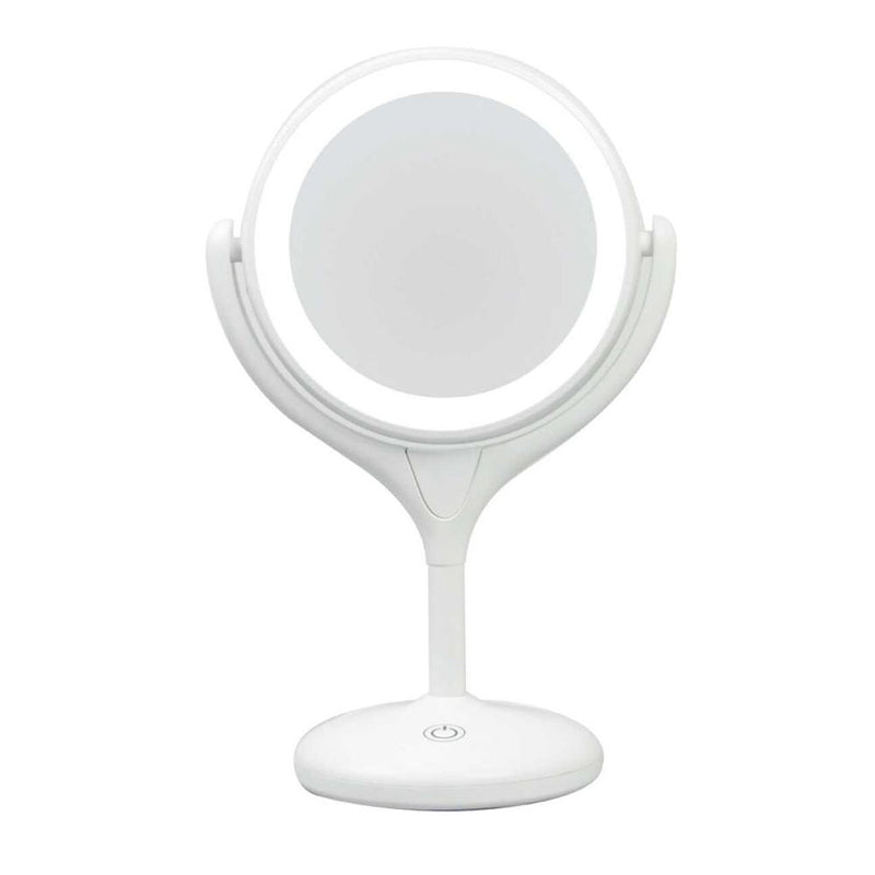 Yamamura LED light double-sided mirror 10x magnification