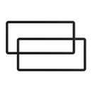 槌屋ヤック シリコーンナンバーフレーム ブラック PF389  2枚入り