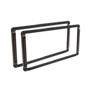 槌屋ヤック ナンバーフレームセットタイト ブラック PF399