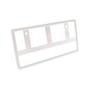 槌屋ヤック ナンバーフレーム ホワイト PF402