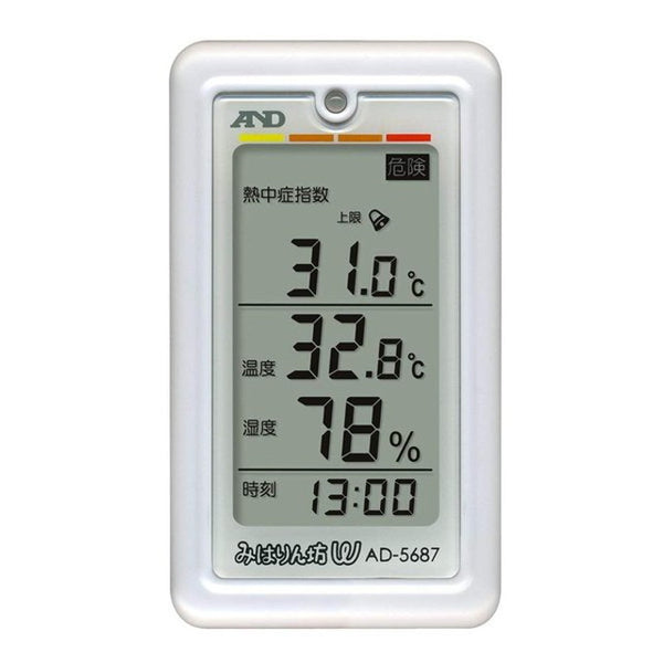 A&amp;D 生活环境温湿度计 Miharinbo W 中暑指数监测仪 AD-5687
