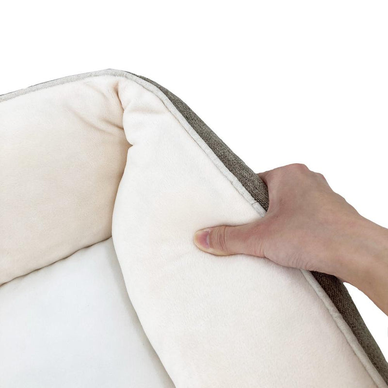 Homey オールシーズンスクエアベッド S ブラウン メーカー直送▼返品・キャンセル不可【他商品との同時購入不可】