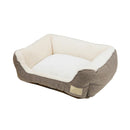 Homey オールシーズンスクエアベッド M ブラウン メーカー直送▼返品・キャンセル不可【他商品との同時購入不可】