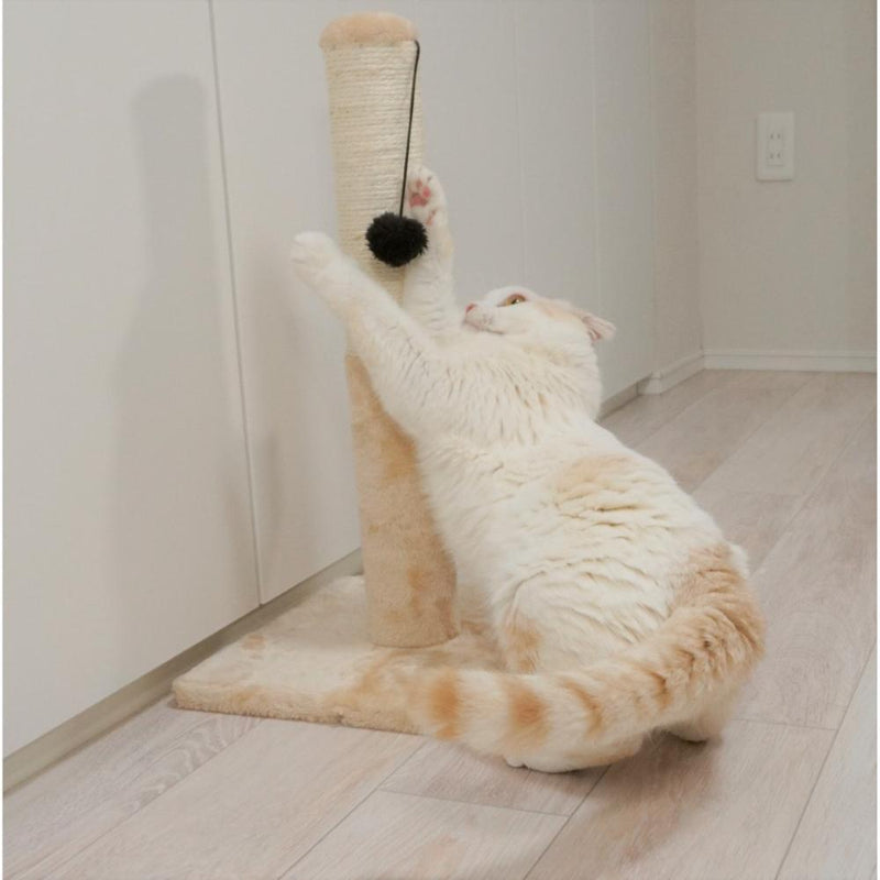 ねこがくれ ねこちゃん大好き爪とぎ キャットタワー ポール メーカー直送▼返品・キャンセル不可【他商品との同時購入不可】