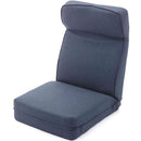 日本製 ヘッドリクPコイル座椅子 デニム調 インディゴブルー 【直送品】 返品・キャンセル・他商品と同時購入は不可